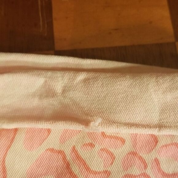 Vintage NEW Pink & White Animal Print LEI Cropped Capris Jean's Leggings 5 - Picture 12 of 12